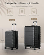 Luggage Sets 2 Pieces, 20/28 Inch PC Hardshell Suitcase - Image 9