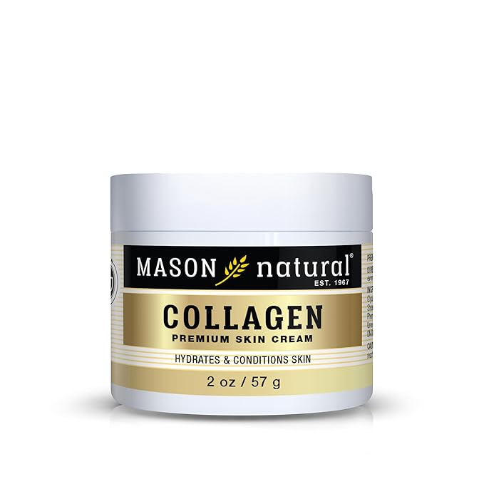 MASON NATURAL Collagen Premium Skin Cream, Women’s Anti,Aging Face & Body Daily Moisturizer for Hydration & Firmness, Pear Scent, 2 oz