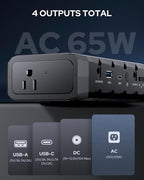 Apowking Power Bank with AC Outlet, 65W Portable Laptop Battery Bank Fast - Image 4