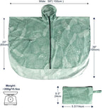 ANYOO Waterproof Rain Poncho Lightweight Reusable Hiking Hooded Coat Jacket - Image 5