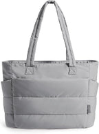 BAGSMART Tote Bag for Women, Lightweight Puffy Tote Bag by BAGSMART