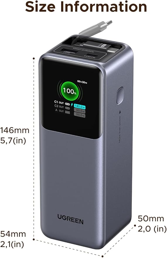 UGREEN Nexode Power Bank 20000mAh 165W - Image 9