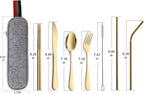 DEVICO Portable Utensils, Travel Camping Cutlery Set, 8-Piece including Knife - Image 2