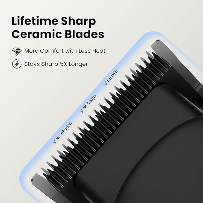 Yineel Hair Clippers for Men, Professional Cordless Clippers & Trimmer Set, Super Quiet, Clippers for Hair Cutting Kit with LED Display, Gift for Men Women Barber Kid