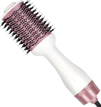 Blow Dryer Brush Hair Dryer Brush in One, 4-in-1 Styler Volumizer with Oval Titanium Barrel, Hot Air Ionic Straightener for Smooth Frizz-Free Volume