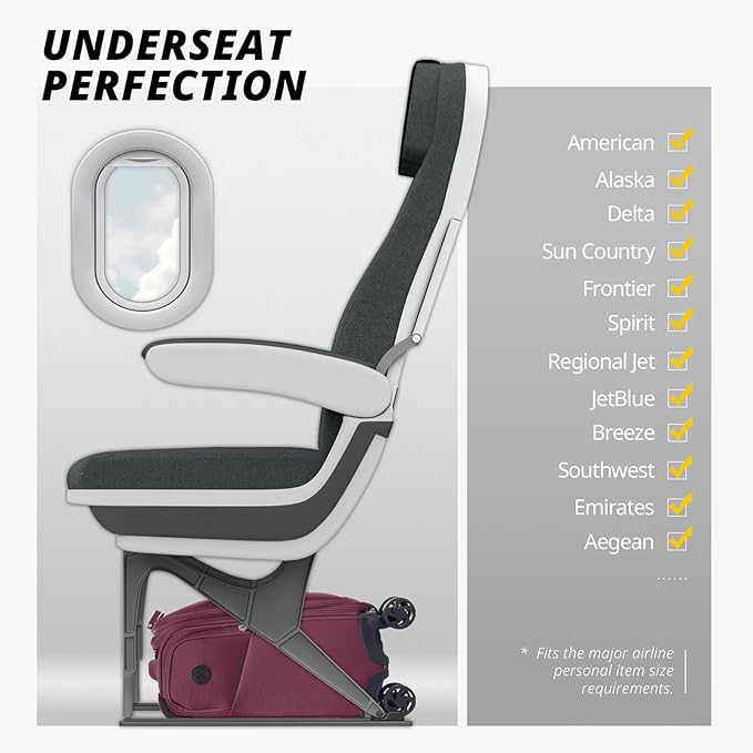 Verage Underseat Carry On Luggage - Image 3