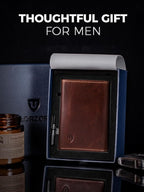 LORZOR Wallet for Men with Metal Card Holder, Pop Up Wallet, Finest Full Grain - Image 7