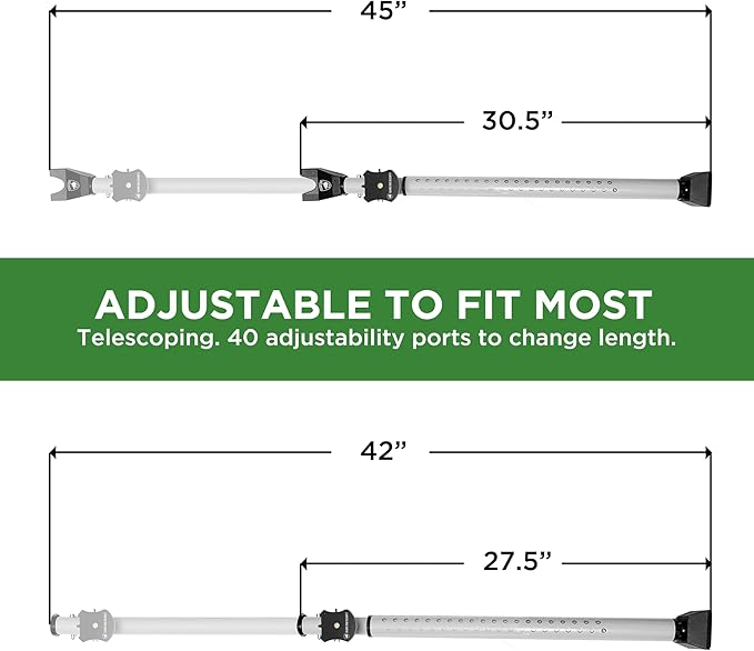 Guard Dog Security Adjustable Sliding Door Security Bar, Door Jammer 2-in-1 - Image 6