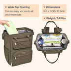 BabbleRoo Diaper Bag Backpack, Stroller Straps & Pacifier Case, Unisex Stylish - Image 3