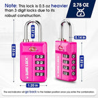 SURE LOCK TSA-Approved 4-Digit Resettable Combination Lock - Image 7