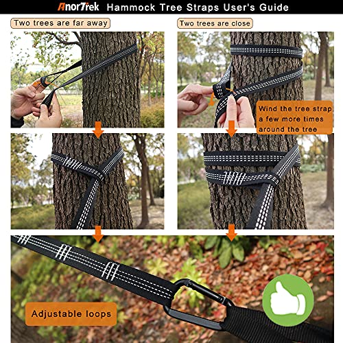 Camping Hammock (Army Green&khaki / Single 110''L x 55''W)