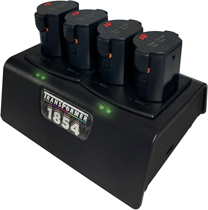 Artisan Power Quad Battery Charger for Wahl Arco and Arco SE Pet Hair Clippers | Durable Connectors, LEDs Status and a Powerful PD Type C Power Supply | Charges Four 1854 Batteries at Once