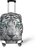 Tiger Animal 3D Printed Travel Luggage Suitcase Cover 22-25 Inch Cover Spandex by Dremagia