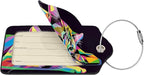 Cat Leather Luggage Tag with Stainless Steel Ring, Fun Name Id Card Cover - Image 2