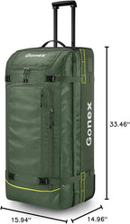 Gonex Rolling Duffle Bag with Wheels, 100L Water Repellent Large Wheeled Travel - Image 7