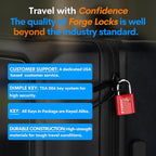 TSA Approved Luggage Locks, Ultra-Secure Dimple Key Travel Locks - Image 6