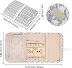 Voova Travel Jewelry Holder Organizer Case, Large Jewelry Storage Bag - Image 4