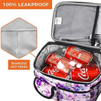opux Lunch Bag Women Insulated, Adult Lunch Box Cooler, Flower Lunch Box - Image 5