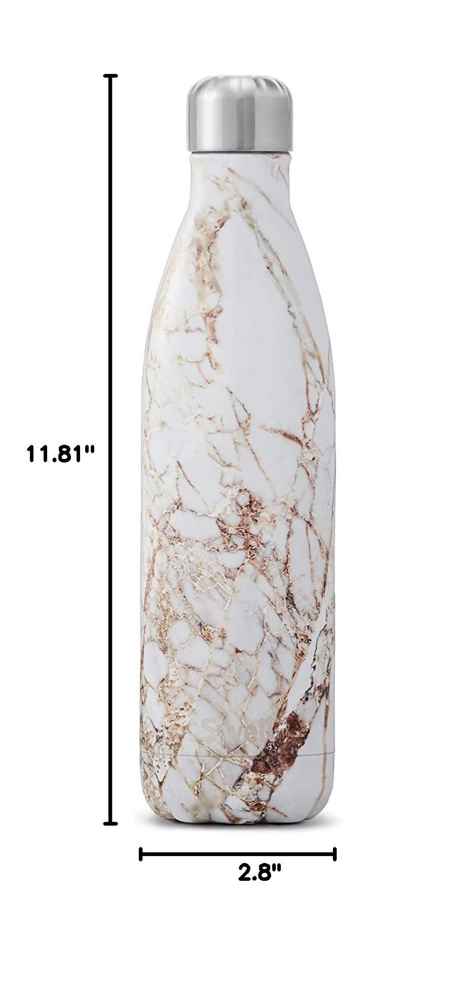 Stainless Steel Water Bottle (Calacatta Gold / 25.4 Ounces / Water Bottle)
