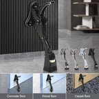 3 Packs Heavy Duty Kickdown Door Stopper (Black / 4 inch x 3pack)