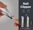 Konovo 5-Piece Nail Clippers Set，Stainless Steel Manicure Kit, Nail Grooming - Image 3