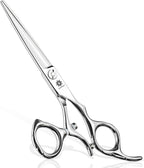 Dream Reach HIGH-END SERIES Japanese 440C Stainless 6.0" 360° Swivel Thumb Ring Professional Barber Razor Edge Hairdressing Straight Cutting Scissors