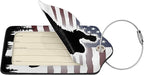American Flag Leather Luggage Tag - Image 2