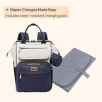 BabbleRoo Diaper Bag Backpack, Unisex Stylish Travel Back Pack Nappy - Image 7