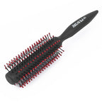 uxcell Curly Hair Hairbrush, Professional Round Tangle Hairbrush for Blow Drying, Curling Hair Comb with Plastic Handle for Detangling, Hair Styling Bristles for Women Men, 1 Pack