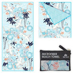 Quick Dry Microfiber Beach Towel (Kimono Blue / Extra Large 78x35")