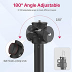 VIJIM MT-79 Extendable Photography Light Stand, 360° Ball Head Camera Phone - Image 3