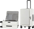 24 Inch Top Opening Checked Travel Luggage Expandable by Unknown
