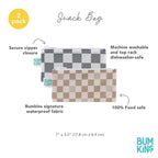 Bumkins Reusable Snack Bags, for Kids School Lunch and for Adults Portion - Image 5