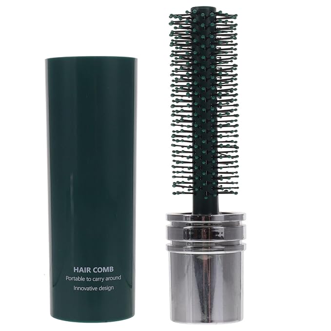 Luxshiny Round Brush for Blow Drying Curly Hair, Bangs, Thin Short Hair, Ergonomic Handle Material, Portable Travel Brush for Women