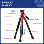 Fotopro 62 Inch Carbon Fiber Tripod 2.3lbs Ultralight Portable Travel Video - Image 7