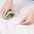 2 Pack PU Leather Slim Engagement Wedding Ring Pouch Leather Jewelry Pouch - Image 2