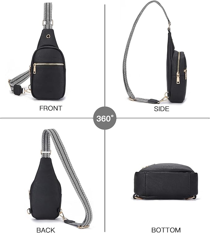 Telena Small Sling Bag for Women Leather Crossbody Fanny Packs Chest Bag for - Image 7