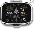 Metal 2 Compartment Pill Organizer Travel Friendly Portable Compact Pill Box by Choosetheproductsyoulike