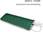Heat Resistant Travel Mat Pouch for Hair Straighteners,Crimping Irons,Curling Wands,Flat Irons and Styling Tools