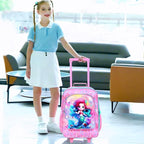 Kids Luggage for Boys Girls, Toddler Rolling Travel Carry on Suitcase - Image 6