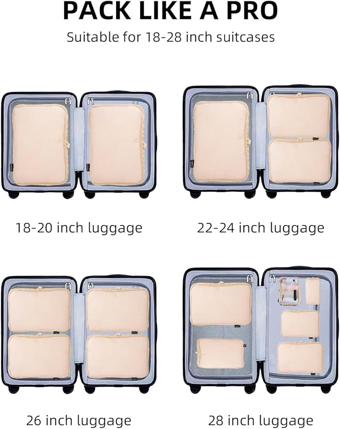 6 Set Compression Packing Cubes - Image 8