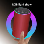 Waterless Essential Oil Diffuser, Battery Powered Mini Scent Air Machine, Aromatherapy Mist Diffuser for Home Room Car Office (red)