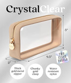 Clear Makeup Bag Zipper Pouch, Transparent Cosmetic Case Organizer, TSA - Image 2