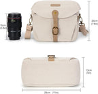 BAGSMART Camera Bag, SLR DSLR Canvas Crossbody Camera Case, Compact Camera - Image 5