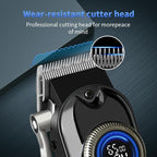 LQT® Hair Clippers for Men Professional, Body Hair Trimmer & Cordless Grooming Set with LED Display Zero Gap Clippers,Fade Haircut Kit, Electric Hair Cut Machines- Ideal Gifts for Men (Blue)