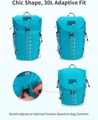 Blue Quartz Hiking Backpack 30L Lightweight Packable Backpack - Image 3