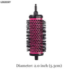 LIGICKY Blowout Brush Set with 2.0’’ Detachable Barrels Round Brushes Hair Styling Tool, 1 Handle 5 Barrels, Medium