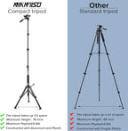 Camera Tripod 69 Inch, Patented 3-Way Swivel Portable Phone Tripod Professional - Image 6