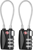 ZHEGE TSA Cable Luggage Lock Small Padlock by ZHEGE