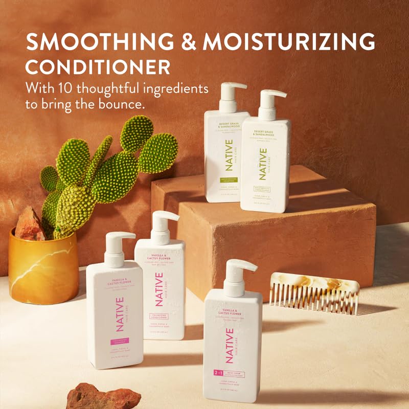 Vanilla & Cactus Flower Volumizing Conditioner contains Naturally Derived Ingredients (16.5 Fl Oz (Pack of 2))